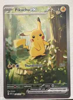 Pikachu EX 276/217 SIR Ascended Heroes Pokemon English bad centering. - Image 1