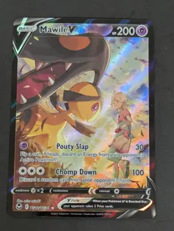 Pokemon TCG Mawile V SWSH12: Silver Tempest Trainer Gallery TG17/TG30 Holo Ultra - Image 1