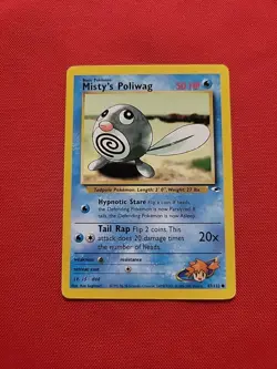 Pokemon: Misty’s Poliwag #89/132 & Misty’s Poliwhirl #53/132 Gym Heros 2000 -M22 - Image 3