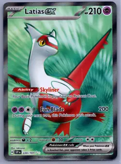 Latias ex Ultra Rare SV08: Surging Sparks 220/191 NM - Pokemon TCG - Image 1