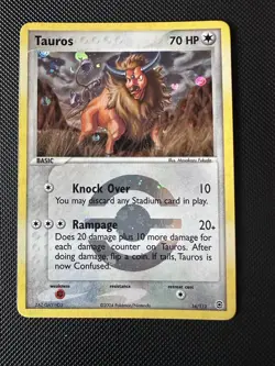 Pokemon TCG Tauros Fire Red & Leaf Green 84/112 Reverse Holo NM - Image 1