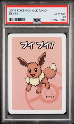 2019 POKEMON Babanuki OLD MAID EEVEE PSA 10 - Image 1