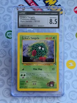 Erika’s Tangela - 79/132 Gym Heroes - Pokemon - CGC 8.5 - Image 1
