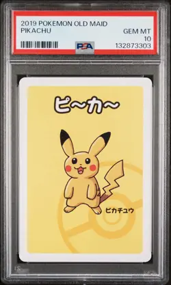 2019 POKEMON OLD MAID PIKACHU PSA 10 - Image 1