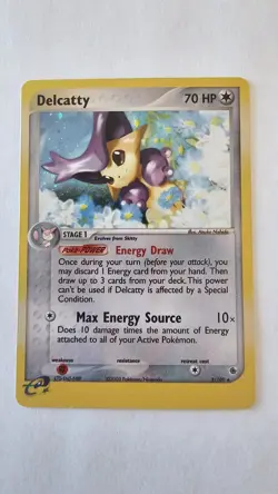 Delcatty 5/109 Ruby and Sapphire Holo Rare 2003 Vintage Pokemon TCG - Image 1
