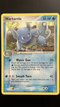 Wartortle Prerelease Stamp Promo NM Pokemon TCG EX: FireRed & LeafGreen 50/112 - Image 1