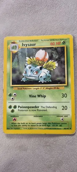 Ivysaur - Pokemon TCG - MP - Uncommon - Base Set 30/102 - Image 1