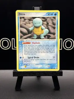 2005 Pokemon Ex Delta Species ~ Ditto (Squirtle) 64/113 ~ Regular MP - Image 2