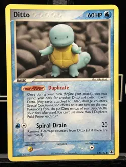 2005 Pokemon Ex Delta Species ~ Ditto (Squirtle) 64/113 ~ Regular MP - Image 3