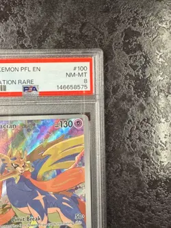 2025 POKEMON PFL EN ZACIAN ILLUSTRATION RARE #100 - PSA 8 - Image 2