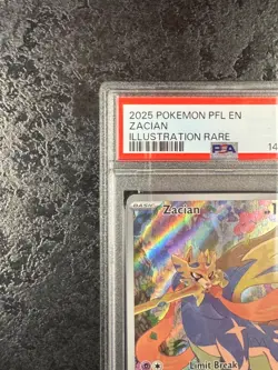 2025 POKEMON PFL EN ZACIAN ILLUSTRATION RARE #100 - PSA 8 - Image 3