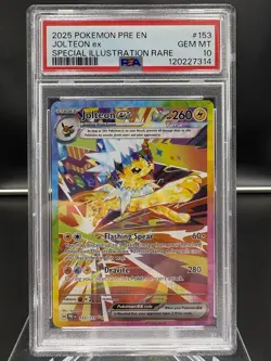 2025 Pokemon TCG - Jolteon ex - Prismatic Evolutions SIR No. 153/131 | PSA 10 - Image 1
