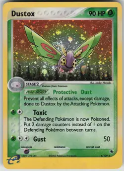 Pokemon TCG Dustox Holo Rare Ruby and Sapphire 6/109 - Image 1