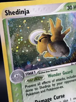 2003 Shedinja 11/97 EX Dragon Holo Rare Pokemon TCG Vintage LP - Image 3