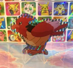 Pokemon Vintage Pocket Monsters Vending HOLO Prism Sticker 90s Nintendo Spearow - Image 2