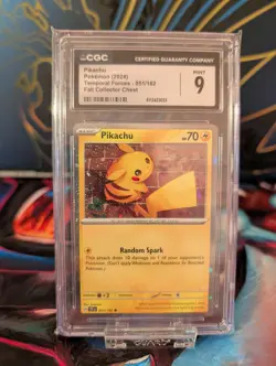 Pokemon Pikachu Cosmos Holo 051/162 CGC Mint 9 2024 Fall Collector's Chest - Image 2