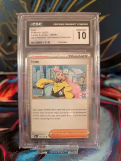 Pokemon Iono Cosmos Holo 185/193 CGC Gem Mint 10 Premium Tournament Collection - Image 2
