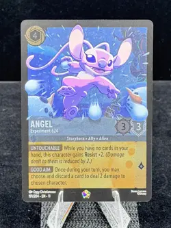 Disney Lorcana-Winterspell-Angel-Experiment 624-#191-Cold Foil-M/NM - Image 4