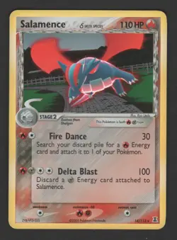Salamence Delta Holo EX Delta Species 14/113 ENG – Pokemon Card Rare - Image 1