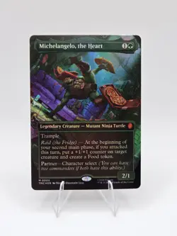 Michelangelo, the Heart (0005) (Borderless) Commander: TMNT Foil Near Mint - Image 1