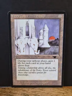Wizards Ivory Tower Artifact Card Stock English Magic the Gathering MTG - Image 1