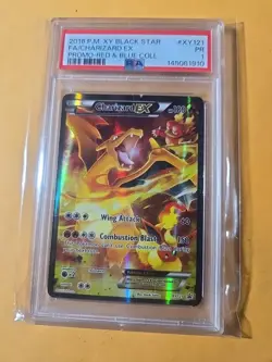POKEMON 2016 XY RED & BLUE COLLECTION PROMO CHARIZARD XY121 EX PSA 1 - Image 1