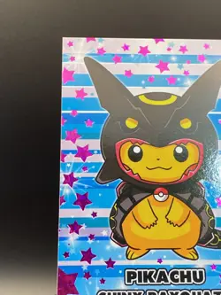 Poncho Pikachu Shiny Rayquaza Holo Pink Pokemon Database Merry Christmas Peru - Image 5