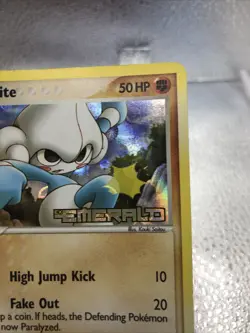 Meditite 55/106 English Pokemon Emerald Stamped Reverse Holo - Image 5