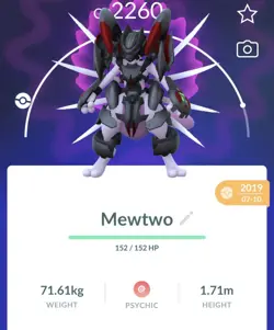 Pokemon Go PTC Acc, Guaranteed Lucky Armor Mewtwo - Image 1