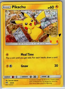 Pikachu - 25/25 Holo McDonald's 25th Anniversary Promos - Pokemon Card - NM - Image 1