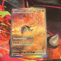 Pokemon Great Tusk EX Special Illustration Rare Holo 246/198 SV01 250 HP - Image 1