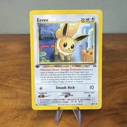 Pokemon Cards: 1st Edition Neo Discovery Uncommon: Eevee 38/75 LP-NM - Image 1