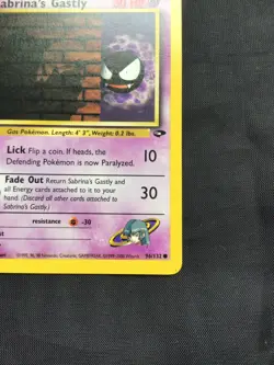 Pokemon Cards: Gym Challenge 1st Edition Common: Sabrina's Gastly 96/132 - Image 4