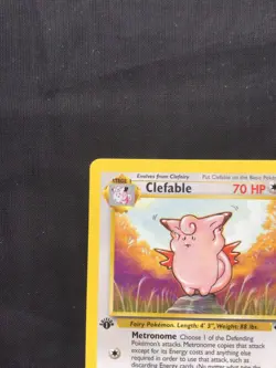 Pokemon Cards: Jungle 1st Edition Rare: Clefable 17/64 - Image 2