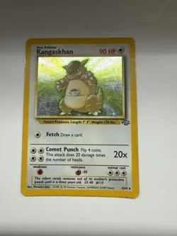Pokemon TCG Kangaskhan Jungle Holo Card 5/64 Vintage WOTC Pokemon TCG Card - Image 3