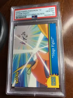 2000 Topps Pokemon TV #OR7 Stage Fight Orange Islands PSA 10 ***GEM MINT*** - Image 1