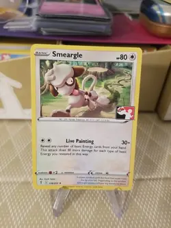 Smeargle Pokemon Prize Pack Series 1 Promo Pokemon Card NM/LP Play Stamp - Image 1