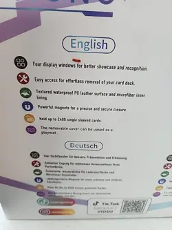 UAONO Corvette Deck Box 2400+ Blue Trading Card Storage Case TCG Brand New - Image 3