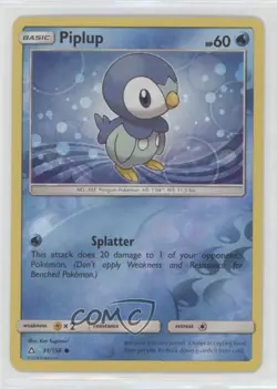 Piplup Reverse Foil Pokemon Sun & Moon Ultra Prism #31 - Image 1