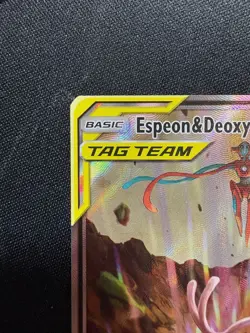 Pokemon Espeon & Deoxys GX SM240 Alternate Art Promo - Tag Team (NM/Mint) - Image 3