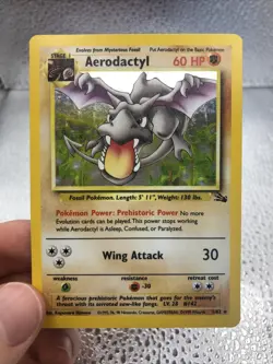 Pokemon English TCG - Aerodactyl - Holo Fossil 1/62 - NM/LP - Image 1