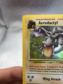 Pokemon English TCG - Aerodactyl - Holo Fossil 1/62 - NM/LP - Image 4