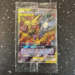 Pokemon TCG Hidden Fates Moltres, Zapdos, Articuno GX SM210 - Image 1