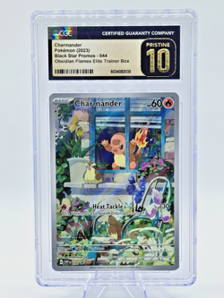 🌟LOW POP HOLO🌟Pokemon Obsidian Flames ETB Promo Charmander #44 CGC 10 PRISTINE - Image 1