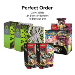 Pokemon Perfect Order BUNDLE LOT 2x PC ETB, 2x Bundle, 1x Booster Box PRESALE - Image 1
