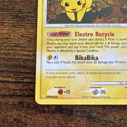 Pokemon 2007 Pikachu Diamond and Pearl Holo 94/123 Card - Image 4