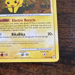 Pokemon 2007 Pikachu Diamond and Pearl Holo 94/123 Card - Image 5