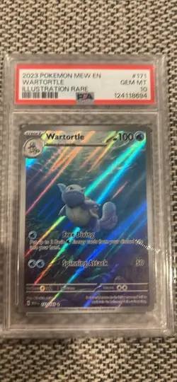 Pokemon TCG Wartortle 171/165 Scarlet & Violet 151 Illustration Rare Holo PSA 10 - Image 1