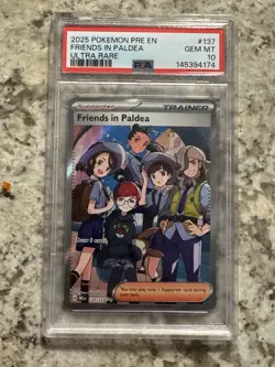 **PSA 10** Friends in Paldea | 137 | Pokemon, Prismatic Evolutions, Ultra Rare - Image 1