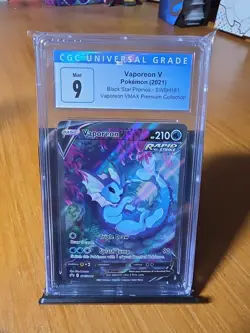 Pokemon Vaporeon V SWSH181 SWSH: Sword & Shield Promo Cards Holo CGC 9 - Image 2